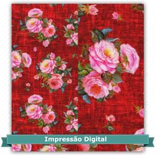 Tecido Estampado para Patchwork Bia Moreira - Arranjo de Rosas 11 (0,50x1,40)