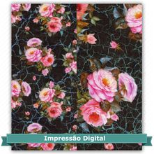 Tecido Estampado para Patchwork Bia Moreira - Arranjo de Rosas 14 (0,50x1,40)