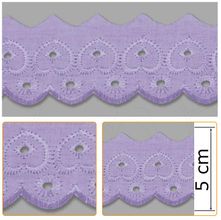 Bordado Inglês BP061 009 Lilás - 5 cm