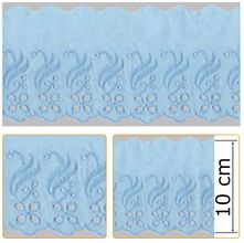 Bordado Inglês BP010 010 Azul Celeste - 10 cm