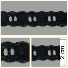 Passa Fita PP056 016 Preto - 2,0 CM