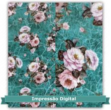 Tecido Estampado para Patchwork Bia Moreira - Arranjo de Rosas 01 (0,50x1,40)