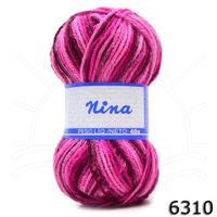 Lã Nina Mesclada Pingouin 40g 6310 - rost mix