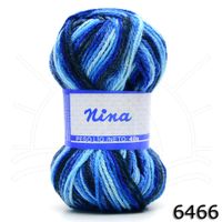 Lã Nina Mesclada Pingouin 40g 6466 - azure mix