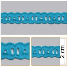 Passa Fita PP007 012 Azul Turquesa - 2,0 cm