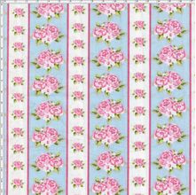 Tecido Estampado para Patchwork - Shabby Chic Listrado Shabby Azul (0,50x1,40)