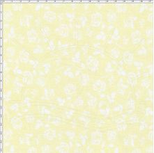 Tecido Estampado para Patchwork - Shabby Chic Mini Rosas Brancas Fundo Manteiga (0,50x1,40)