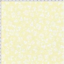 Tecido Estampado para Patchwork - Shabby Chic Mini Rosas Brancas Fundo Manteiga (0,50x1,40)