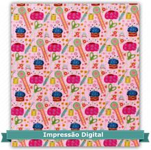 Tecido Estampado para Patchwork Marias do Brasil - Costurando no Jardim 08 (0,50x1,40)
