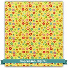 Tecido Estampado para Patchwork Marias do Brasil - Costurando no Jardim 09 (0,50x1,40)