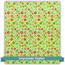 Tecido Estampado para Patchwork Marias do Brasil - Costurando no Jardim 11 (0,50x1,40)