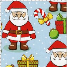 Tecido Estampado para Patchwork - Natal Papai Noel Grande (0,50x1,40)