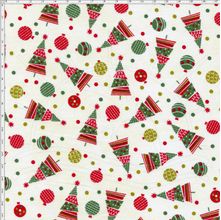 Tecido Estampado para Patchwork - Natal Pinheiro Cor 01 (0,50x1,40)