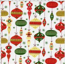 Tecido Estampado para Patchwork - Natal Bolas de Natal Cor 01 (0,50x1,40)
