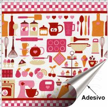 Tecido Adesivo para Patchwork - Cozinha 011 (45x70)