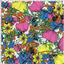Tecido Estampado para Patchwork - Coleção Neon Florescence Cor 01 (0,50x1,40)