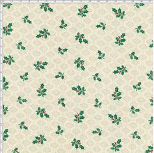 Tecido Estampado para Patchwork - Natal Mini Azevinho (0,50x1,40)