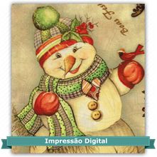 Tecido Estampado para Patchwork Bia Moreira - Snowman Diversão 03 (0,50x1,40)