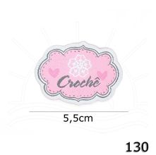 Aplicação Termocolante Crochê Flor 130