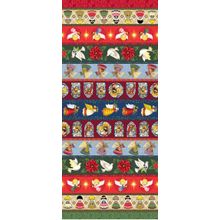 Tecido Estampado para Patchwork - Natal Vitral cor 1866 (0,60x1,40)