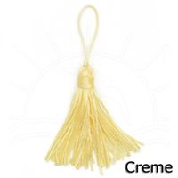 Pingente Tassel TP003 7,8cm - 10 Unidades 004 - creme