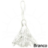 Pingente Tassel TP003 7,8cm - 10 Unidades 001 branco