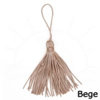 Pingente Tassel TP003 7,8cm - 10 Unidades 037 - bege