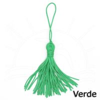 Pingente Tassel TP003 7,8cm - 10 Unidades 072 - verde