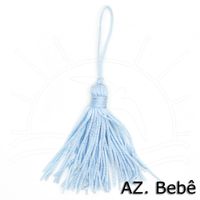 Pingente Tassel TP003 7,8cm - 10 Unidades 085 - azul bebê