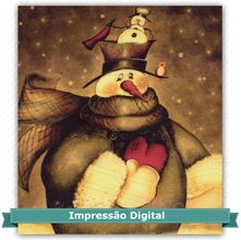 Tecido Estampado para Patchwork Bia Moreira - Snowman Vintage 02 (0,50x1,40)