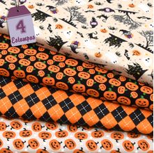 Kit de Tecido Halloween (30x70) 4 Estampas