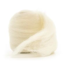 Lã Merino para Feltragem Branca Natural - 50g