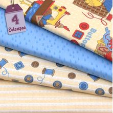 Kit de Tecido Galinha Costureira by Debbie Mumm (30x70) 4 Estampas
