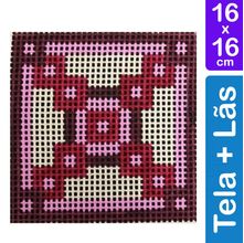 Kit Tela para Bordar 16x16 - 4203 Geométrico