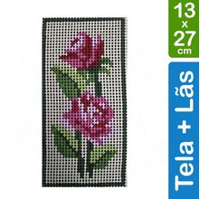 Kit Tela para Bordar 13x27 - 3306 Rosas