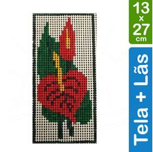 Kit Tela para Bordar 13x27 - 3305 Antúrio