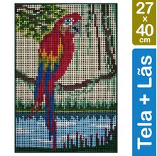 Kit Tela para Bordar 27x40 - 3901 Arara