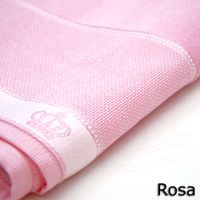 Toalha com Capuz Para Bordar Velour Jacquard Baby Classic - Döhler 2861 rosa