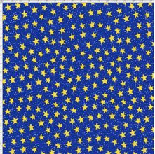 Tecido Estampado para Patchwork - Saturno Estrelas Fundo Azul (0,50x1,40)