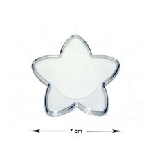 Base Acrílica Estrela 7cm - 6 peças