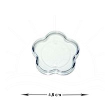 Mini Base Acrílica Flor 4,5cm - 10 peças