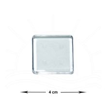 Mini Base Acrílica Quadrada 4cm - 10 peças