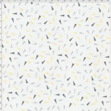 Tecido Estampado para Patchwork - Mundo dos Sonhos Cones Cinza (0,50x1,40)