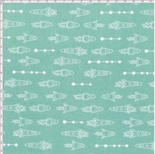 Tecido Estampado para Patchwork - Saturno Foguetes Monoton Tiffany (0,50x1,40)