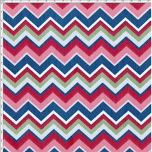 Tecido Estampado para Patchwork - Fluorita Chevron Rosa cor 1 (0,50x1,40)