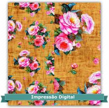 Tecido Estampado para Patchwork Bia Moreira - Arranjo de Rosas 07 (0,50x1,40)