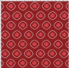 Tecido Estampado para Patchwork - Floral Veneza Vermelho e Bordô cor 1958 (0,50x1,40)