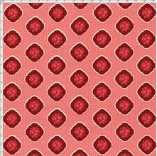 Tecido Estampado para Patchwork - Floral Veneza Vermelho e Bordô cor 1957 (0,50x1,40)