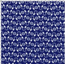 Tecido Estampado para Patchwork - Páscoa Azul Cor 120 (0,50x1,40)