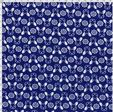 Tecido Estampado para Patchwork - Páscoa Azul Cor 120 (0,50x1,40)